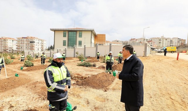 24. Etap Şehitkamil ormanı geniş katılımla oluşturuldu