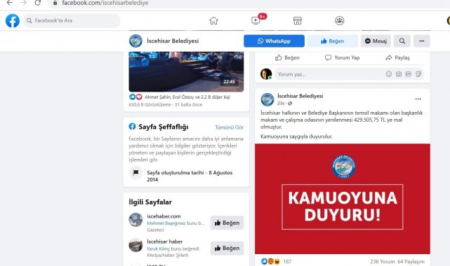 'Belediye Başkanı makamı için 429 bin TL harcandı' paylaşımı ilçeyi karıştırdı