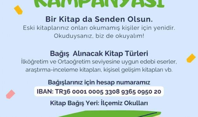 'Yenice Bağışlıyor, Çocukları Okuyor' kampanyası
