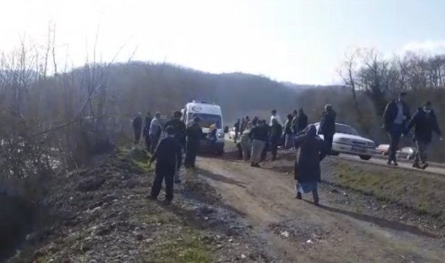 5 kişinin bulunduğu araç dere yatağına uçtu