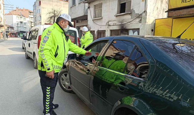 59 araca 12 bin 700 lira para cezası yazıldı, 5 araç trafikten men edildi