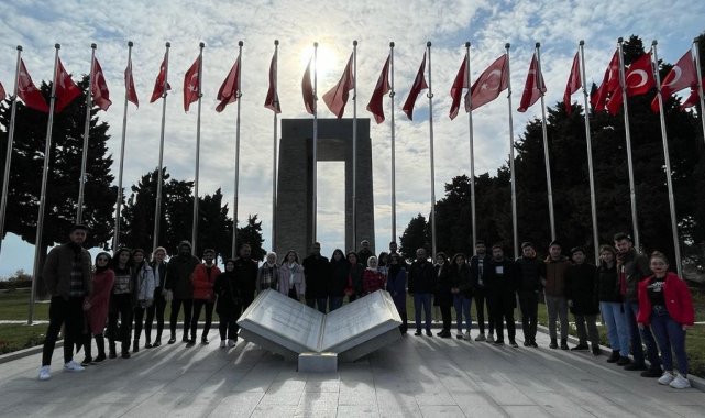 7 bölge 7 ülkeden öğrenciler Çanakkale&#039;yi ziyaret etti