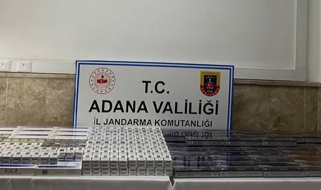 Adana'da sigara ve tütün kaçakçılığı operasyonu