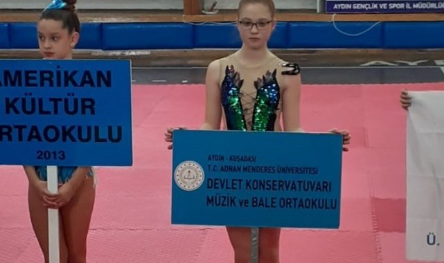 ADÜ Devlet Konservatuarı Öğrencisi Ersoy, jimnastik yarışmasında birinci oldu