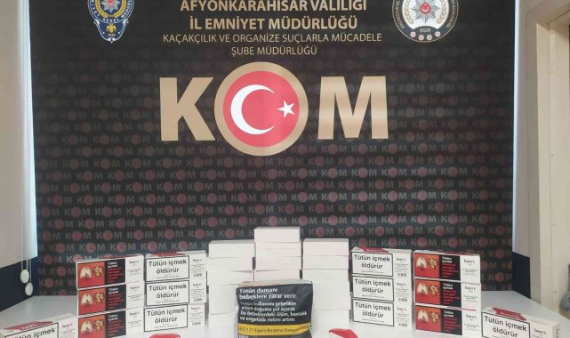 Afyonkarahisar'da kaçak tütün ele geçirildi