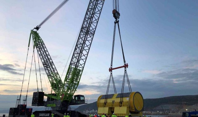 Akkuyu NGS'nin 1'inci ünitesine ait turbo jeneratörü sahaya ulaştı