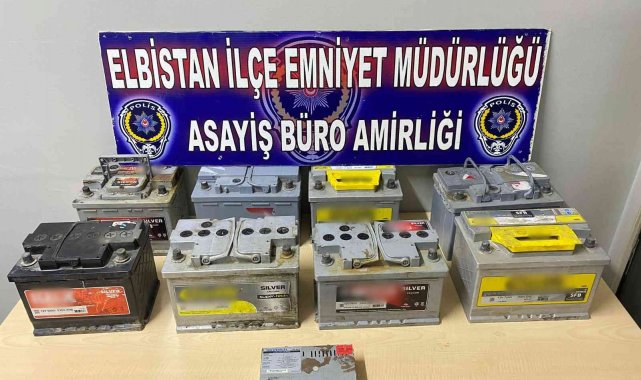 Akü hırsızı tutuklandı