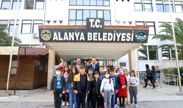 Alanya Belediyesi minik öğrencileri ağırladı