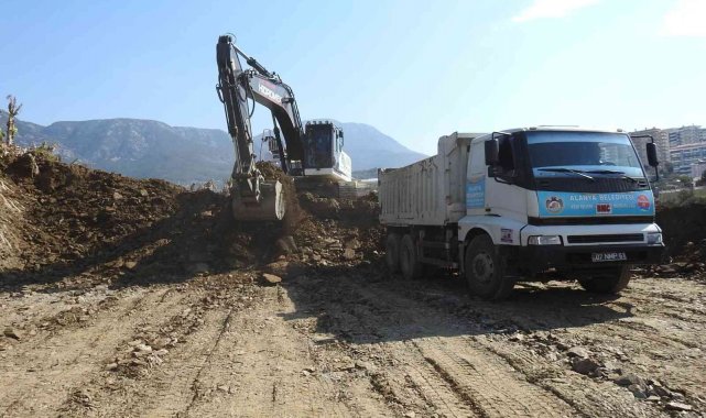 Alanya Mahmutlar&#039;da imar yolu çalışmaları hızlandı