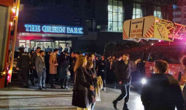 Ankara Barosu avukatlarının bulunduğu otelde çıkan yangın kısa süreli paniğe neden oldu