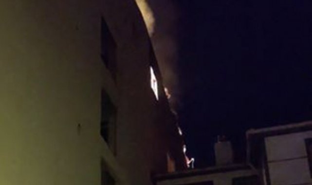 Apartmanı yakan şahıs tutuklandı