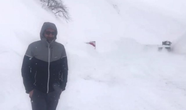 Artvin-Ardahan karayolu Sahara Dağı Geçidi'ne çığ düştü