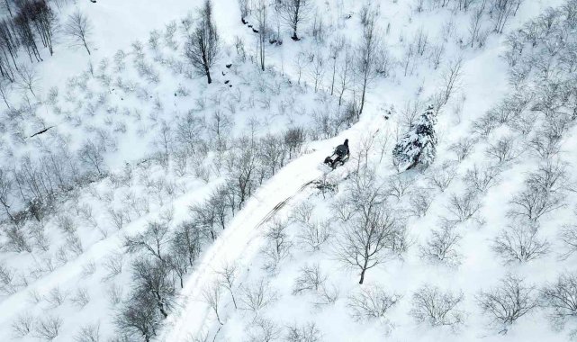 Atakum'da karla mücadele