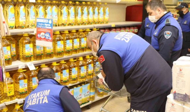 Atakum&#039;da marketlerde stok denetimi