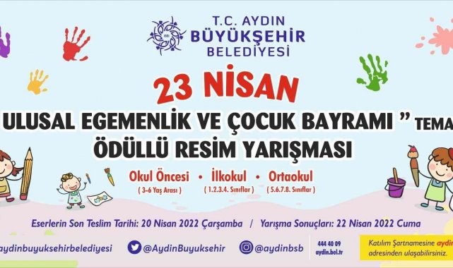 Aydın Büyükşehir Belediyesi &#039;23 Nisan&#039; temalı resim yarışması düzenlenecek