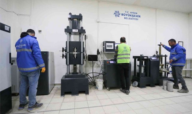 Aydın Büyükşehir Belediyesi'nin yapı malzemeleri laboratuvarı TÜRKAK'tan akreditasyon belgesi aldı