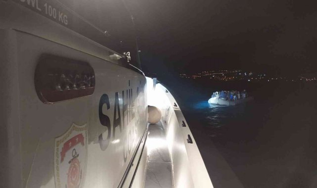 Aydın'da 36 düzensiz göçmen kurtarıldı