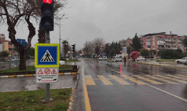 Aydın'da hava destekli trafik denetimleri devam ediyor