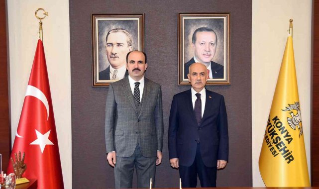 Bakan Kirişci, Konya Büyükşehir Belediye Başkanı Altay'ı ziyaret etti