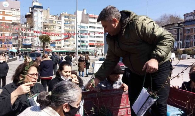 Bandırma' da 3 bin adet fidan dağıtıldı
