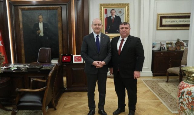 Başkan Alp İçişleri Bakanı Süleyman Soylu'yu ziyaret etti