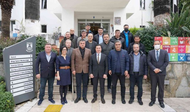 Başkan Aras, Bodrum Şoförler ve Otomobilciler Odası yönetimini ağırladı