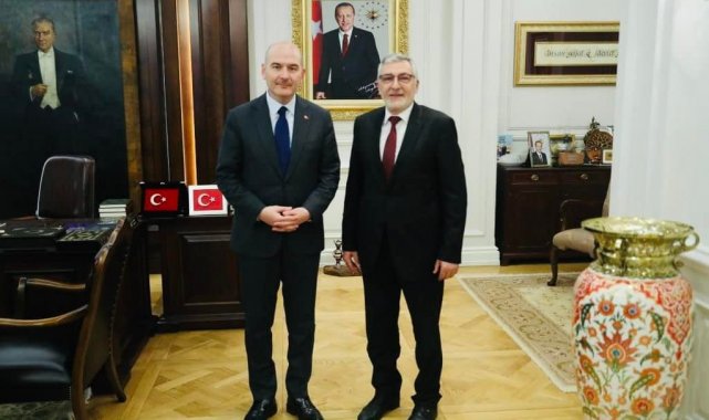 Başkan Bozkurt'tan Bakan Soylu'ya ziyaret