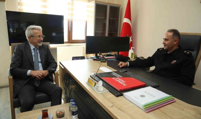 Başkan Erdem&#039;den Üsteğmen Aktaş&#039;a hayırlı olsun ziyareti