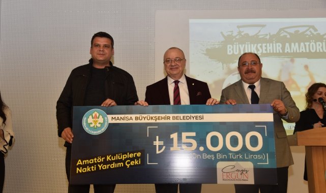 Başkan Ergün&#039;den amatör spora 935 bin TL&#039;lik nakdi destek