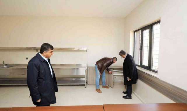 Başkan Fadıloğlu, tamamlanan sosyal tesisi inceledi