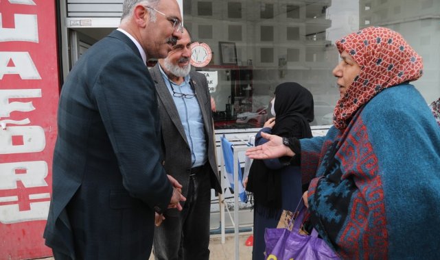 Başkan Kuş sahada esnaf ve vatandaşları dinliyor