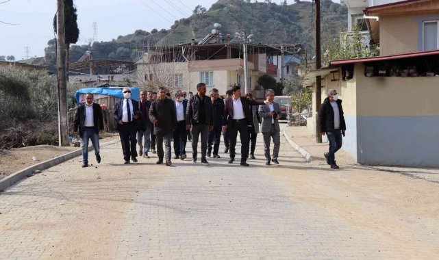 Başkan Özcan, yol çalışmalarını yerinde inceledi