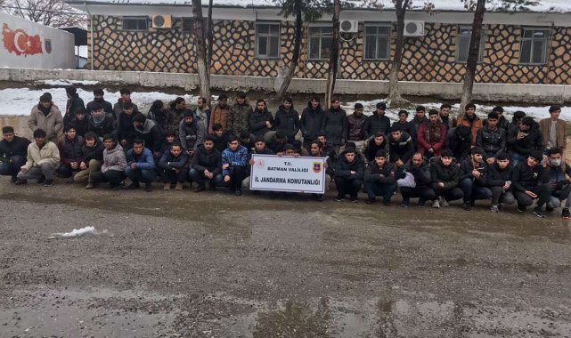 Batman'da 62 düzensiz göçmen yakalandı