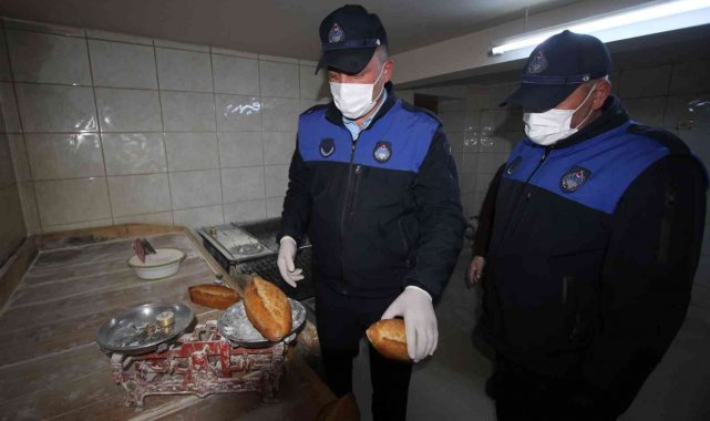 Bayburt'ta zabıtadan fırın denetimi