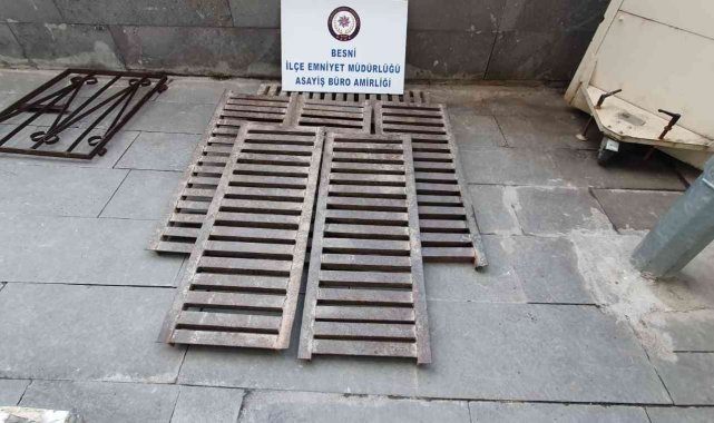 Besni'de mazgal hırsızı tutuklandı