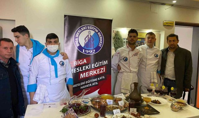 Biga Mesleki Eğitim Merkezi öğrencileri ödülle döndü