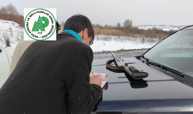 Bingöl&#039;de yasa dışı avlanan şahsa ceza