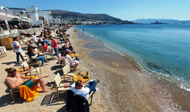 Bodrum’da güzel hava mest etti