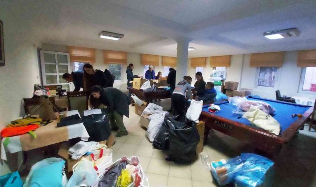 Bodrum'da yaşayan Ukraynalılar seferber oldu; yardım yağıyor