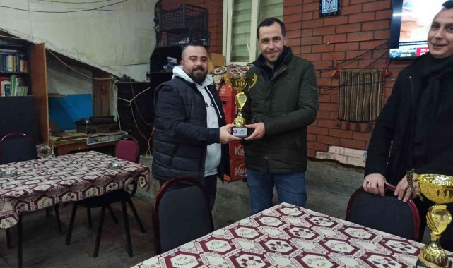 Bozüyük'te erkekler okey turnuvası sona erdi