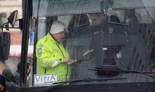 Bozüyük&#039;te servis araçları denetimi yapıldı