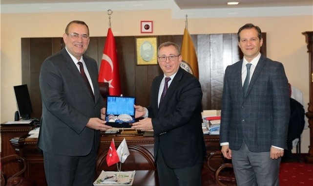 Bulgaristan eski Çevre Bakanı Çakırov'dan Rektör Tabakoğlu ile görüştü