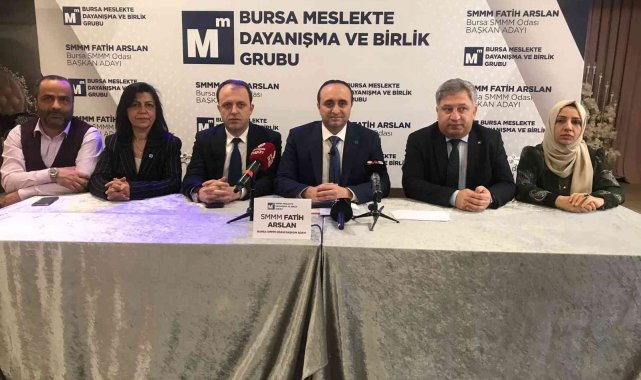 Bursa SMMMO Başkan adayı Fatih Arslan: &quot;Çözüm üretecek ve kararlılıkla hayata geçirecek bir yönetimiz&quot;