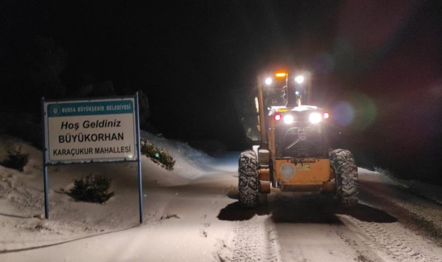 Bursa'da 24 saatte 455 mahalle yolunu ulaşıma açıldı