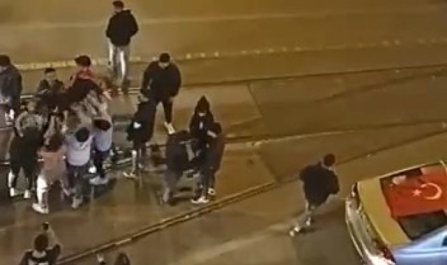 Bursa'da askere giden genci havaya böyle fırlattılar