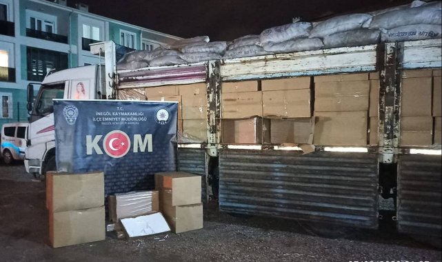 Bursa'da büyük operasyon... 4,5 milyon adet ele geçirildi