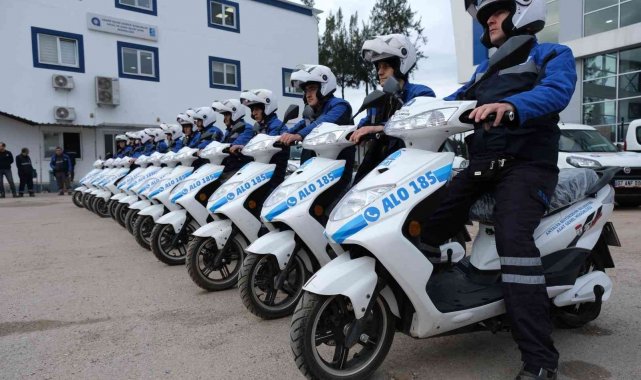 Büyükşehir'in elektrikli motosikletleri yollarda