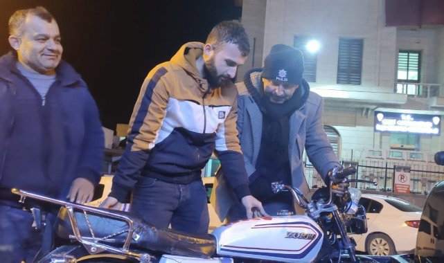 Çalınan motosiklet sahibine teslim edildi