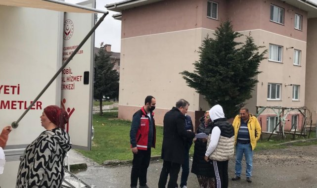 Çamköy'de vatandaşın ayağına hizmet gitti