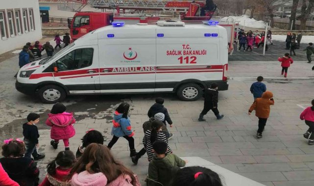 Çayırlı'da yangın tatbikatı